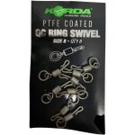 Korda Obratlík PTFE QC Ring Swivel vel.8 8ks – Zboží Dáma