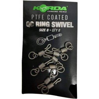 Korda Obratlík PTFE QC Ring Swivel vel.8 8ks – Zboží Dáma