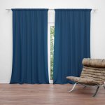 Sablio Závěs Námořní modrá: 2ks 140x250cm – Hledejceny.cz