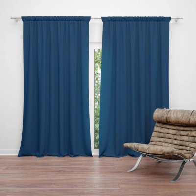Sablio Závěs Námořní modrá: 2ks 140x250cm – Hledejceny.cz