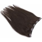 Clip pás 40cm rovný tmavě hnědá – Hledejceny.cz