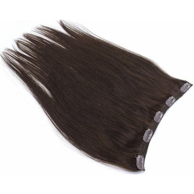 Clip pás 40cm rovný tmavě hnědá – Hledejceny.cz