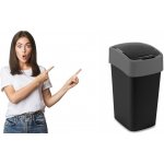 Curver Flipbin 25 l černý / stříbrný – Hledejceny.cz