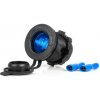 Vodotěsná zásuvka do autozapalovače s ČERVENÝM LED podsvícením 12/24V AMIO-04220, , ,