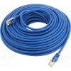 síťový kabel Gembird PP6A-LSZHCU-B-30M patch, S/FTP, 6a, drát, Cu, LSZH, 30m, modrý