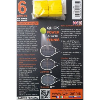 QuickPower Balance weight žlutý sada 6 ks