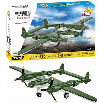 Cobi 5882 Americký stíhací letoun Lockheed P-38 Lightning, 1:48 – Hledejceny.cz