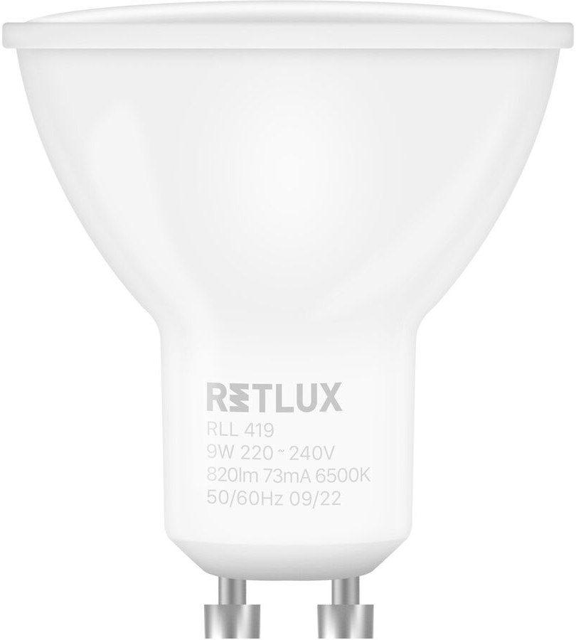 Retlux RLL 419 GU10 bulb 9W DL