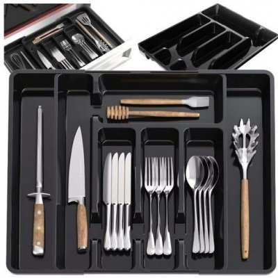 Organizér do kuchyňské zásuvky - plastová vložka 27,5 - 44,5 x 36,5cm – Hledejceny.cz