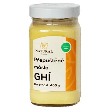 Natural Jihlava Ghí - přepuštěné Máslo 400 g