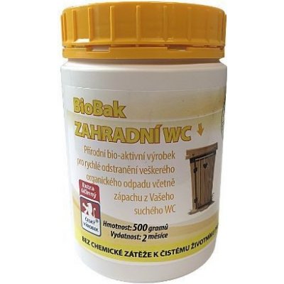 BioBak Zahradní WC 0,5 kg – HobbyKompas.cz