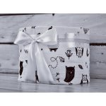 dortNEdort Mini plenkový dort se sovičkami Miminko se narodilo a je mu asi měsíc, Barva dortuNEdortu nebo vzor deky: Bílá stuha neutrální náplň – Zboží Dáma