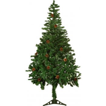60177 vidaXL Mrazem pokrytý vánoční strom se šiškami 150 cm