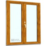 Kömmerling balkonové dveře 70 AD O+OS klapačka levé winchester/bílá 150 x 200 cm oboustranná klika + FAB + hliníkový práh – Hledejceny.cz