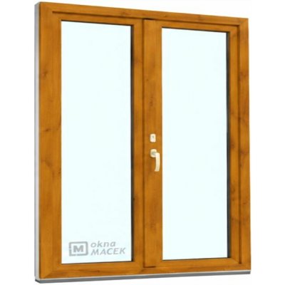 Kömmerling balkonové dveře 70 AD O+OS klapačka levé winchester/bílá 150 x 200 cm oboustranná klika + FAB + hliníkový práh – Hledejceny.cz