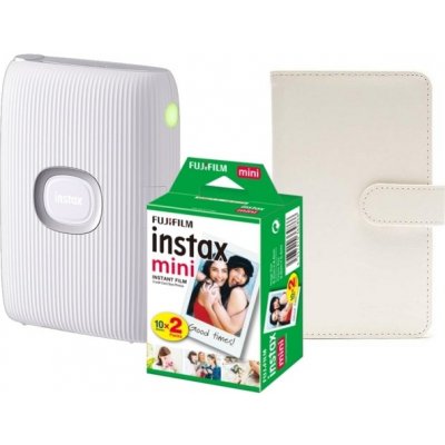 Fujifilm Instax Mini Link 2, bílá + COLORFILM (20ks) + album Instax Mini