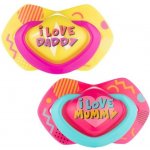 Canpol Babies symetrických silikon Neon Love Baby růžovo žlutá 2 ks – Hledejceny.cz