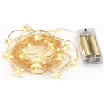 DecoLED DecoLED LED světelný řetěz na baterie hvězdičky teple bílá 40 diod 3,4 m – Hledejceny.cz
