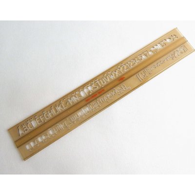 Koh-i-noor Šablona 748039 písmenková 10mm ISO 6055 – Zboží Dáma