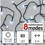 Emos ZY2027 80 LED řetěz kuličky 8m IP44 studená bílá programy – Hledejceny.cz