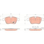 TRW Sada brzdových destiček, kotoučová brzda GDB1683 | Zboží Auto