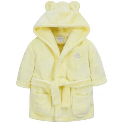 Dětský župánek s kapucí citrónový se sloníkem – Sleviste.cz