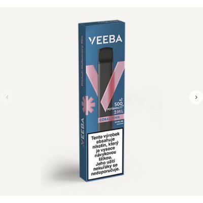 VEEBA 280 mAh Coral Pink 20mg 1 ks – Zbozi.Blesk.cz