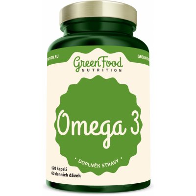 GreenFood Omega 3 120 kapslí