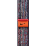 Apple Watch 42mm modro-červený provlékací sportovní řemínek Nike MXU03ZM/A – Sleviste.cz
