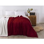 Xpose Mikroplyš deka s beránkem vínová 200x230 – Zbozi.Blesk.cz