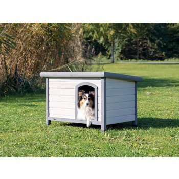 Trixie Natura bouda pro psa s rovnou střechou S-M šedá 85 x 58 x 60 cm