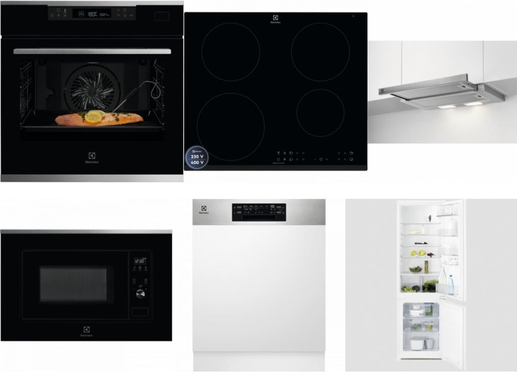 Set Electrolux KOBCS31X + LIR60433B + LFP326S + LMS2203EMX + EEM48300IX + LNT3LF18S