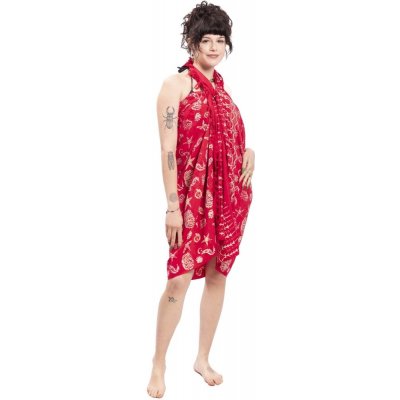 Sarong BALI BATIK červený X. – Sleviste.cz