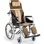 Timago Invalidní vozík polohovací ALH008 42 cm, barva hnědo-béžová, nosnost 100kg – Zboží Dáma