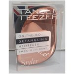 Tangle Teezer Compact Black Rose Gold kartáč na vlasy – Zboží Mobilmania