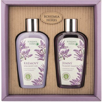 Bohemia Herbs Lavender sprchový gel 250 ml + vlasový šamon 250 ml dárková sada