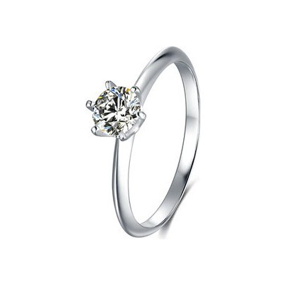 Nubis Stříbrný zásnubní prsten moissanit MN013 – Sleviste.cz