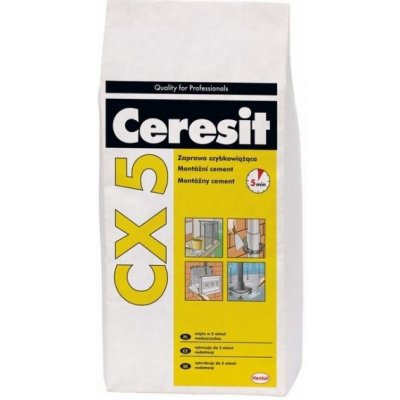 Montážní cement CX 5 rychloschnoucí 5 kg Ceresit pytel – Zboží Mobilmania