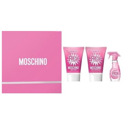Moschino Fresh Couture Pink EDT 5 ml + sprchový a šampon gel 25 ml + tělové mléko 25 ml dárková sada