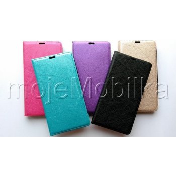 Pouzdro Wallet Velvet Microsoft Lumia 535 Fialové