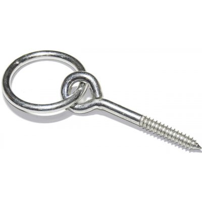 Oko s vrutem a kroužkem, 8x100mm, Zn – Hledejceny.cz