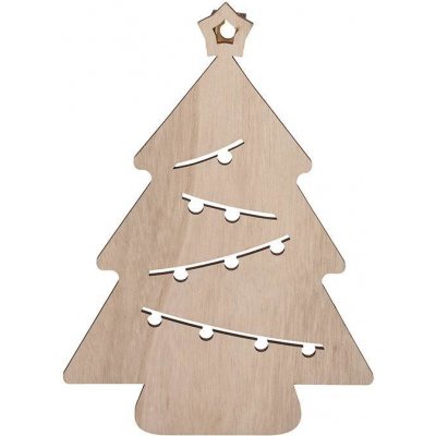 Solight LED nástěnná dekorace vánoční stromek 24x LED 2x AA – Zboží Mobilmania
