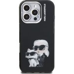 Karl Lagerfeld IML Aquarelle Karl and Choupette pro Apple iPhone 16 Pro Max, černá – Zboží Mobilmania