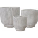 Wikholmform Betonový květináč NOLA 21/18/15cm SET/3ks šedý – Hledejceny.cz