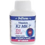 MedPharma Vitamin K2 MK-7+D3 1000 IU 107 tobolek – Hledejceny.cz