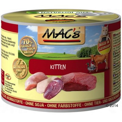 Mac's Cat masová losos & kuřecí 6 x 200 g