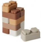Nuuroo Pile Silikonové stavební kostky Brown Color mix – Zboží Mobilmania
