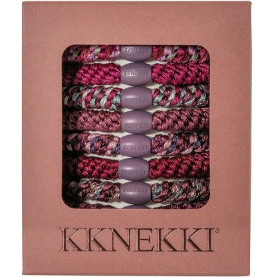 KKNEKKI Dárková sada gumiček KKnekki Plum Edition – set 8 ks, fialová barva, textil – Hledejceny.cz