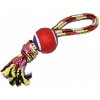 Hračka pro psa Zolux Hračka pes Tennis Ball Rope s rukojetí 40 cm