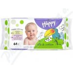 Happy vlhčené ubrousky Hedvábí + Bavlna 64 ks – Hledejceny.cz